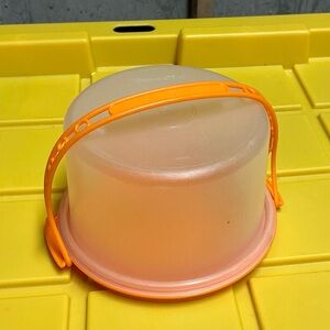 Tupperware Toys Orange Pretend Play Food Storage Container with Handle